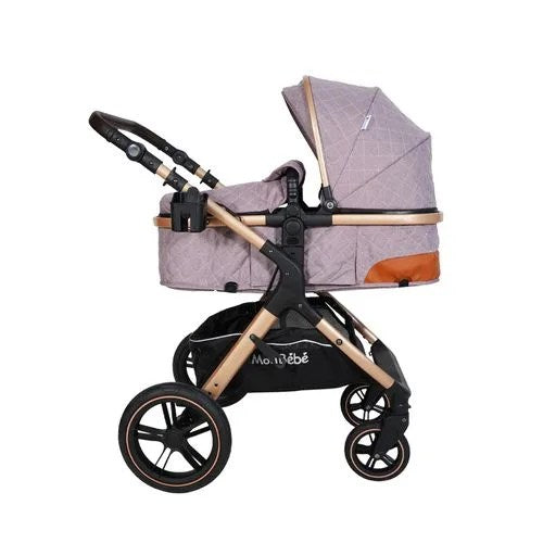 POUSSETTE TENDANCE RÉVERSIBLE ROSE – MON BÉBÉ