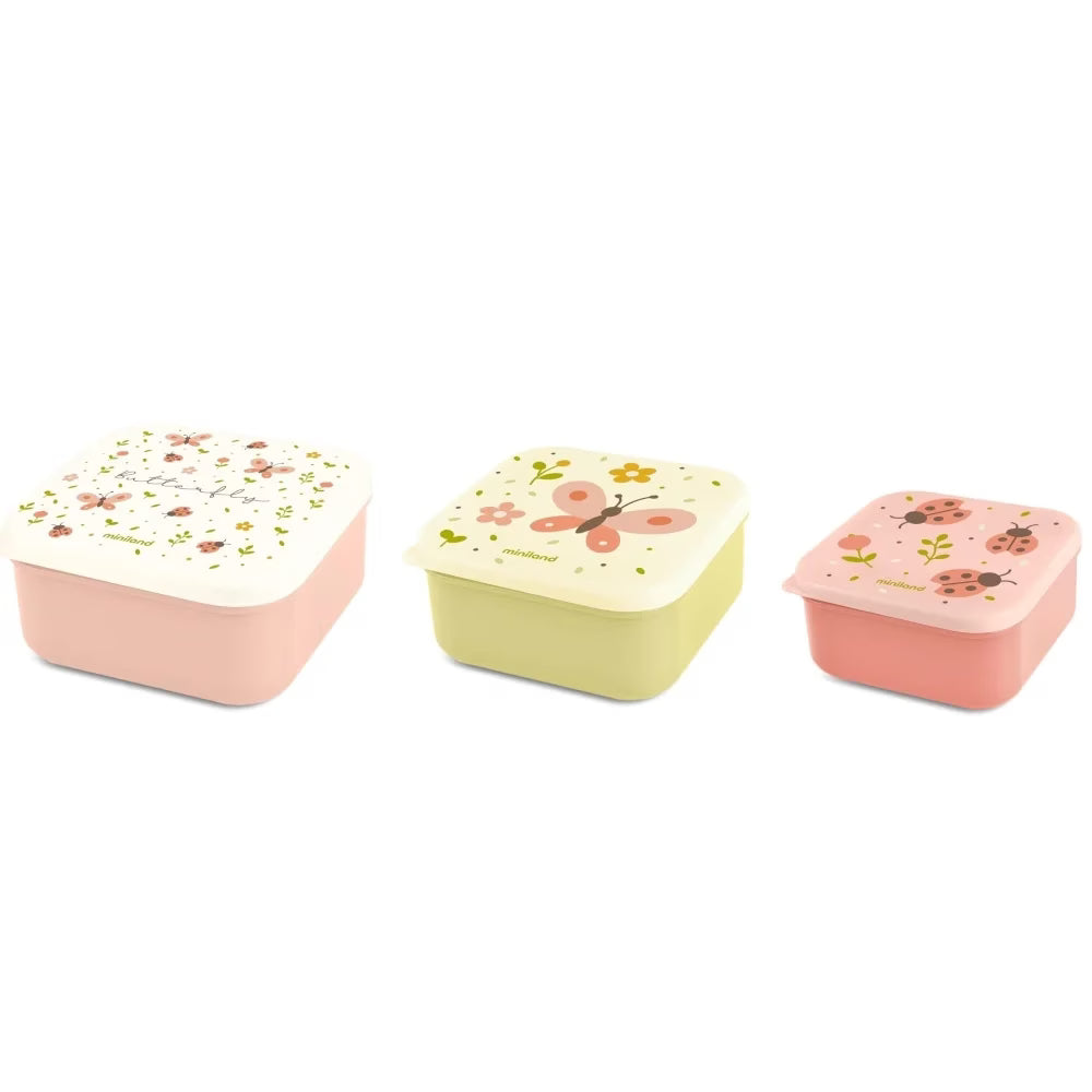 3 Snack box Butterfly Miniland