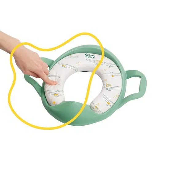 Réducteur De Toilette Avec Poignée Vert Badabulle