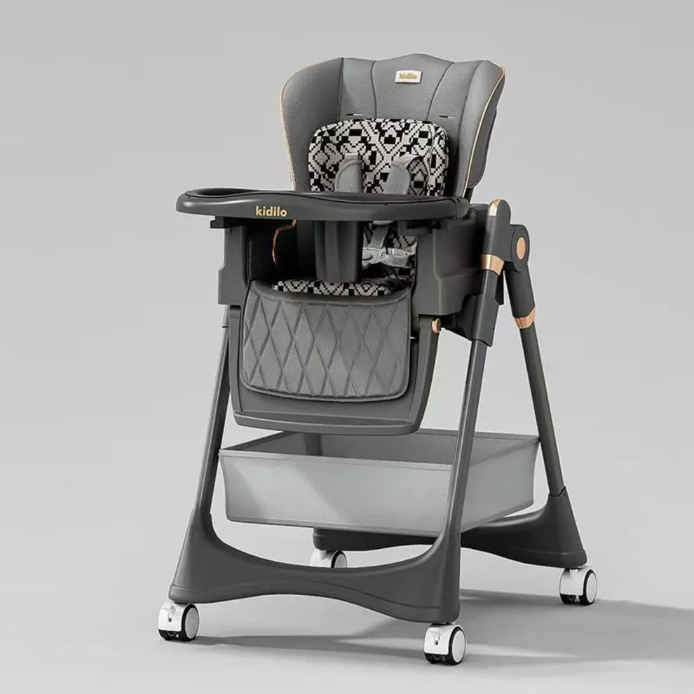 Chaise Haute KD8100 – Pliable Gris