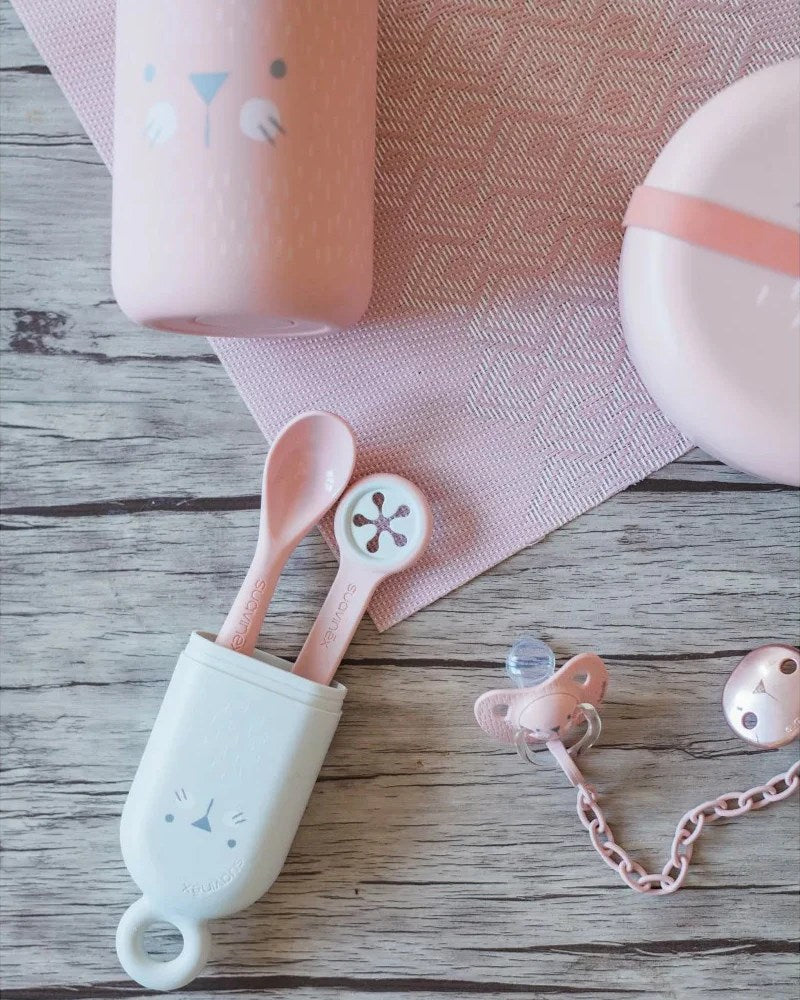 Suavinex Ensemble de Vaisselle – Rose