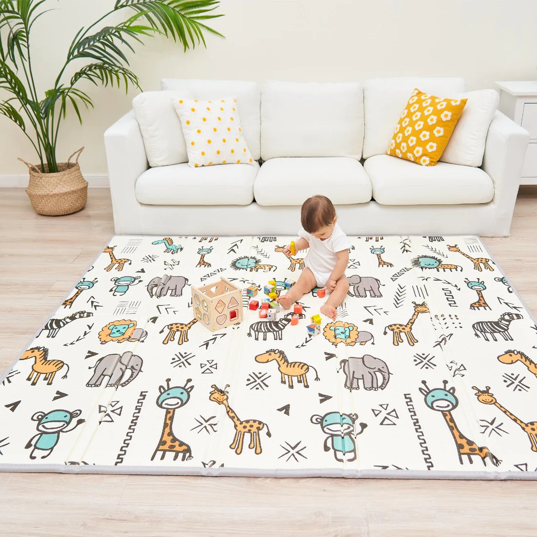 Tapis de Jeu en mousse, épais et pliable pour enfants