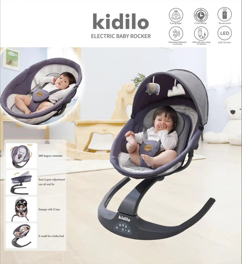 BALANÇOIRE ÉLECTRIQUE POUR BÉBÉ KIDILO