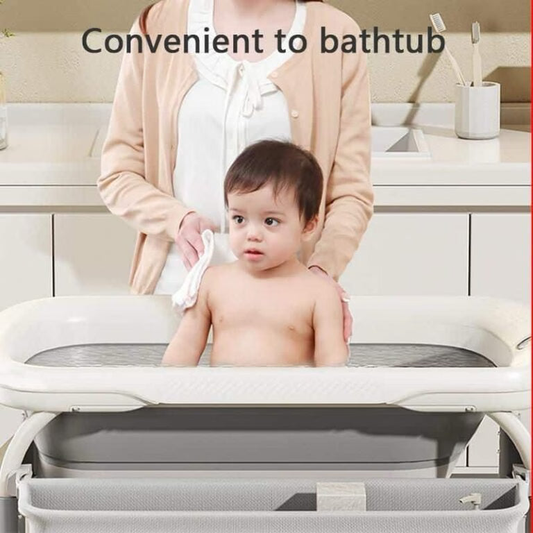 able à langer & Baignoire avec Thermomètre digital intégré