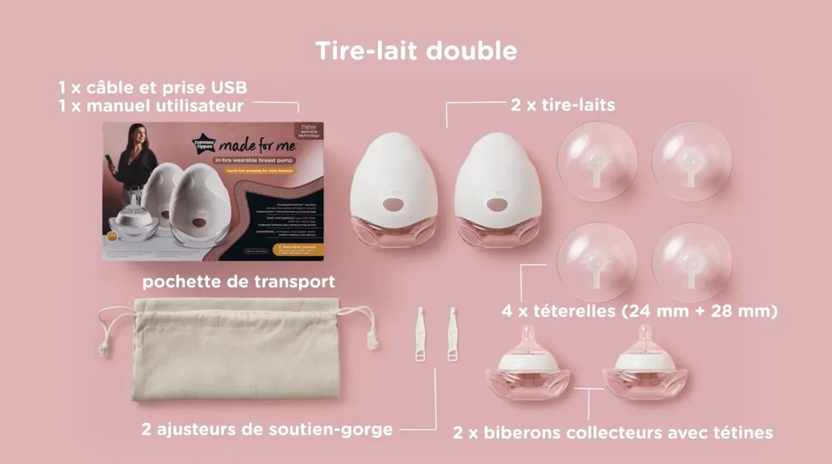 tire-lait portable made for me double _ tommee tippee