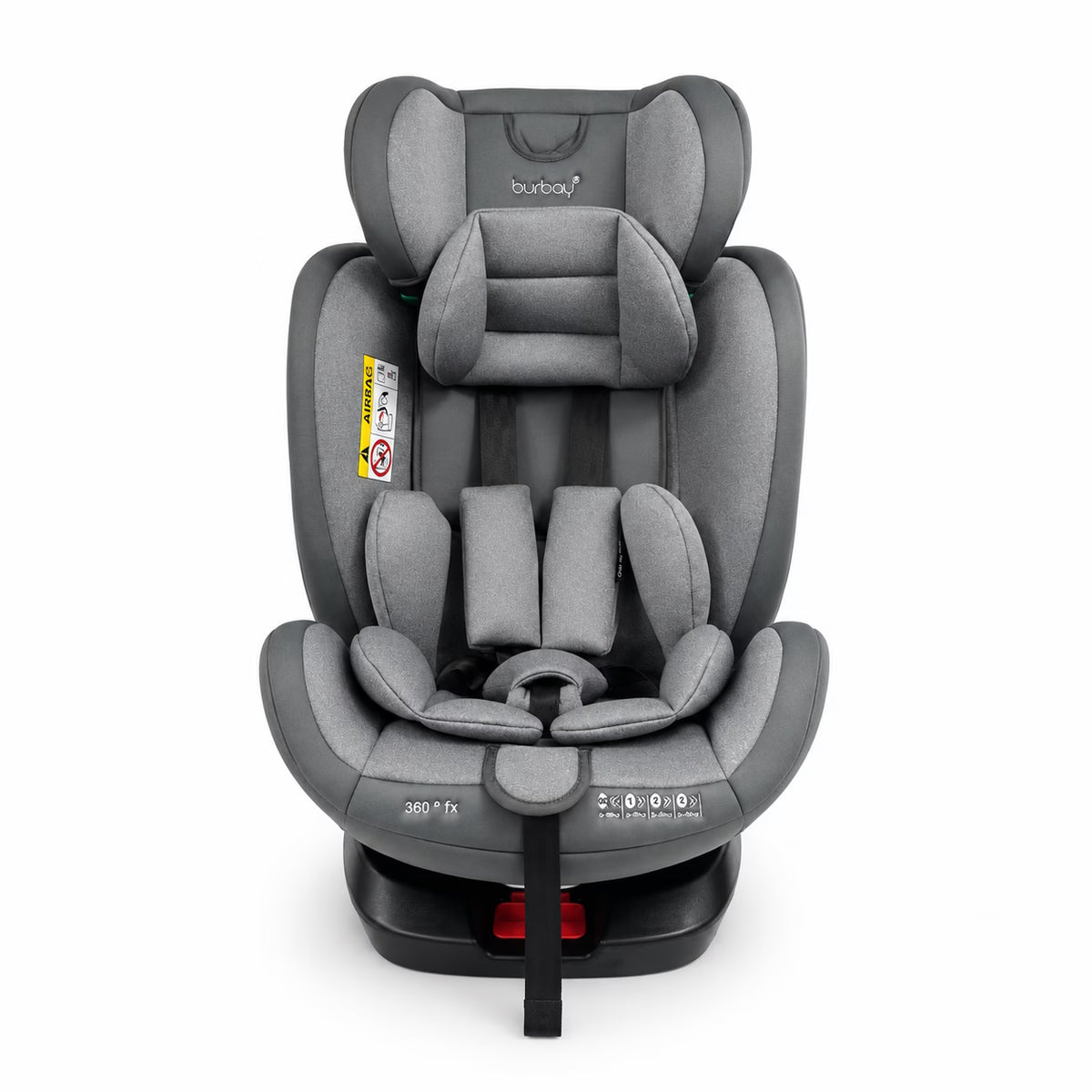 Siège Auto Bébé Burbay ISOFIX 360° Gris