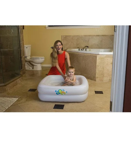BESTWAY – Baignoire Gonflable Carrée Pour Bébé Fluo