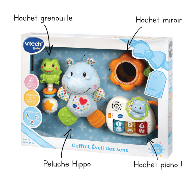 Coffret naissance – Eveil des sens – Bleu VTech