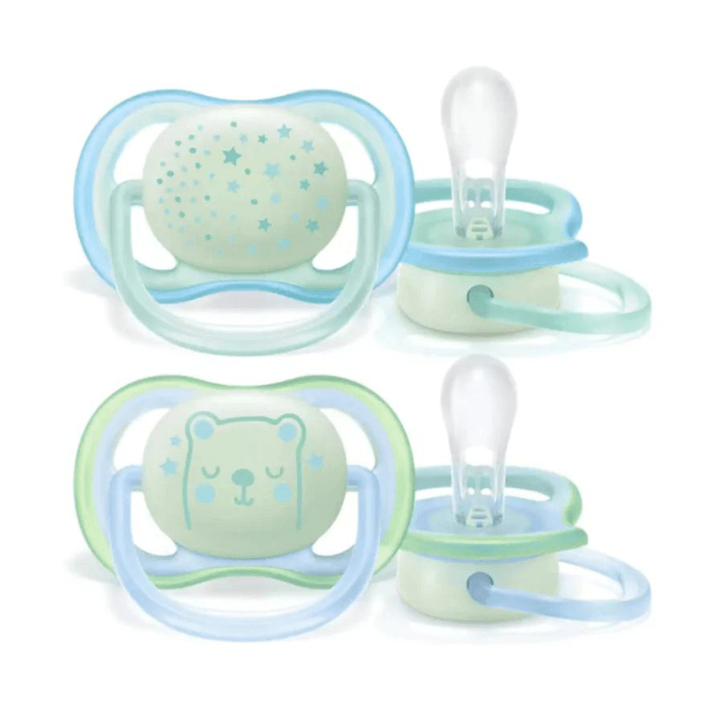 Philips AVENT Sucettes Ultra Air Night Boy 0-6m