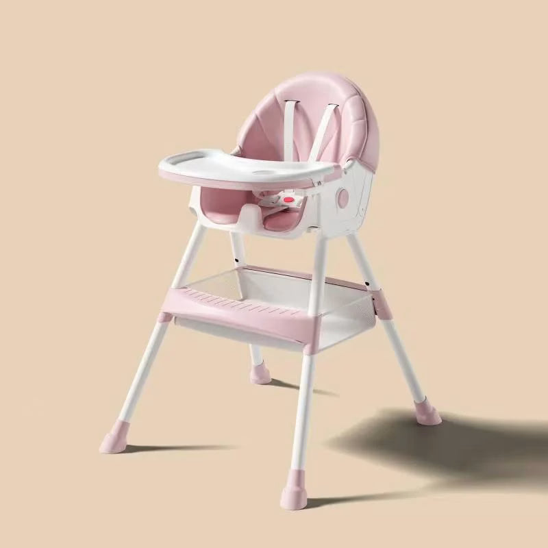 Chaise haute évolutive 5-en-1 kidilo-rose