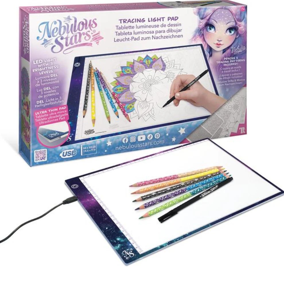 Bloc de Lumière pour Traçage et Coloriage – Nebulous Stars