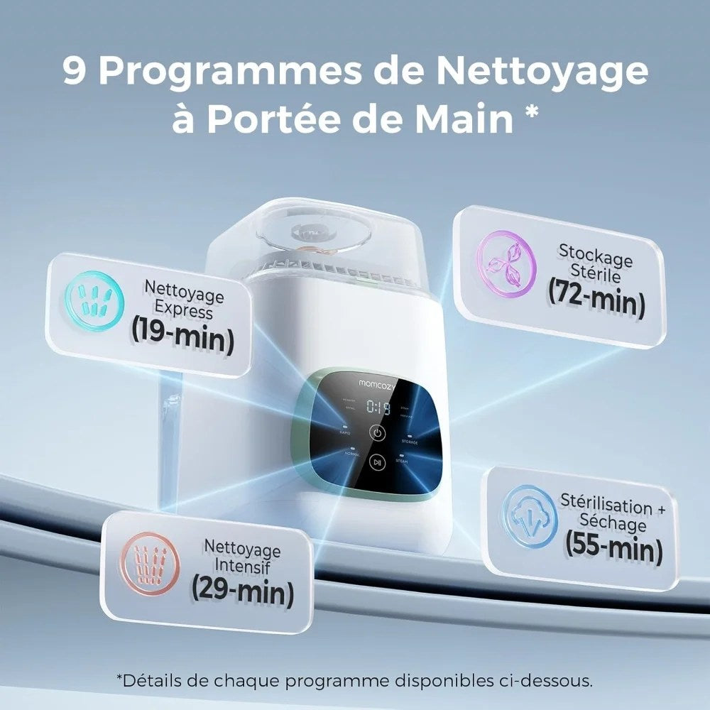 Lave-biberons stérilisateur Momcozy