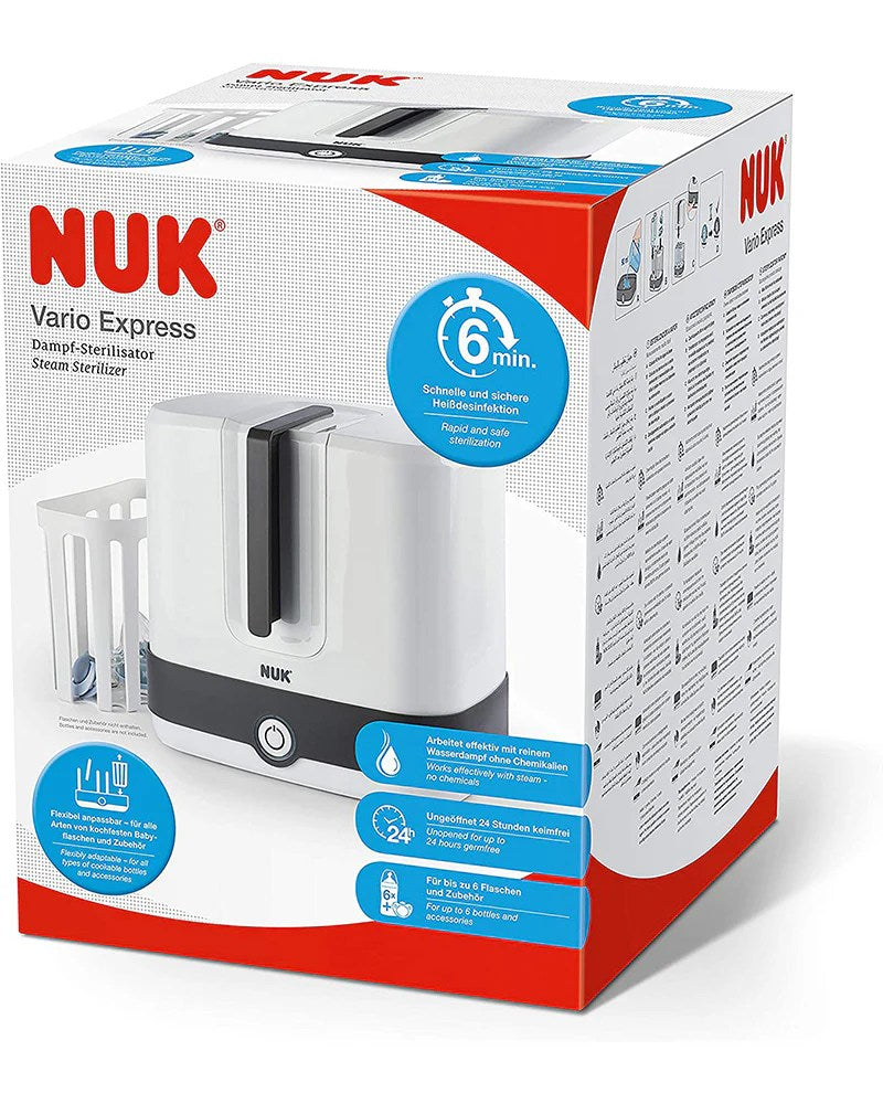 Nuk Vario Express Stérilisateur à vapeur 6 biberons en 6 minutes