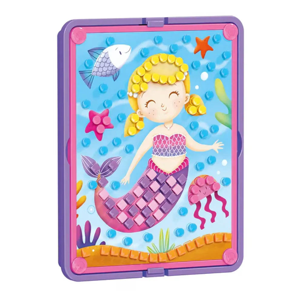 Quercetti Mosaic Sirène Bosco avec Punaises Colorées – 6A+