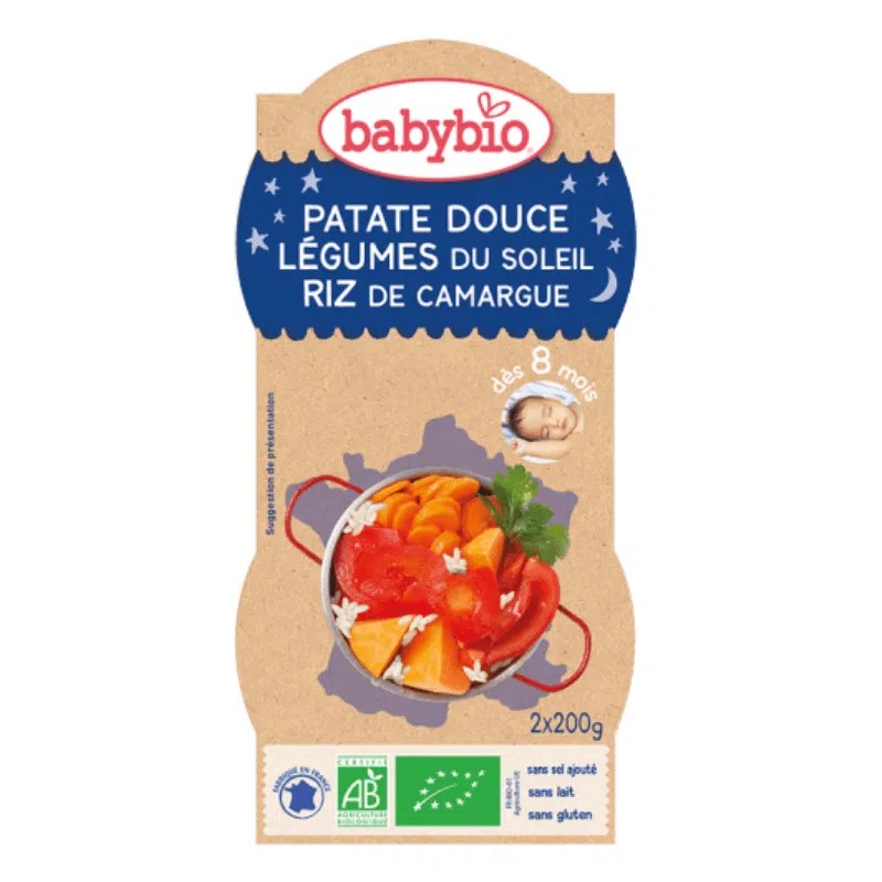 Patate Douce Légumes Du Soleil Riz De Camargue 2X220g