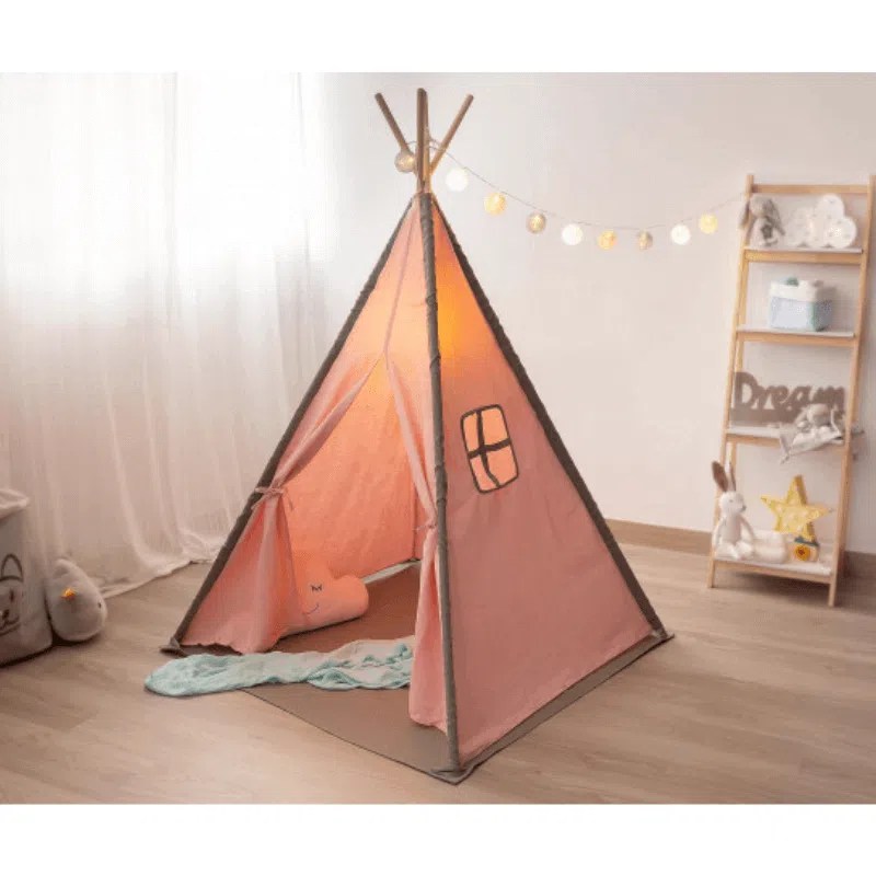 TENTE TEEPEE ROSE – KIOKIDS