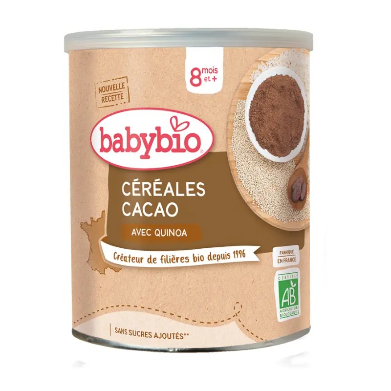 BABYBIO – CEREALES INFANTILES BIO CACAO DES 8 MOIS