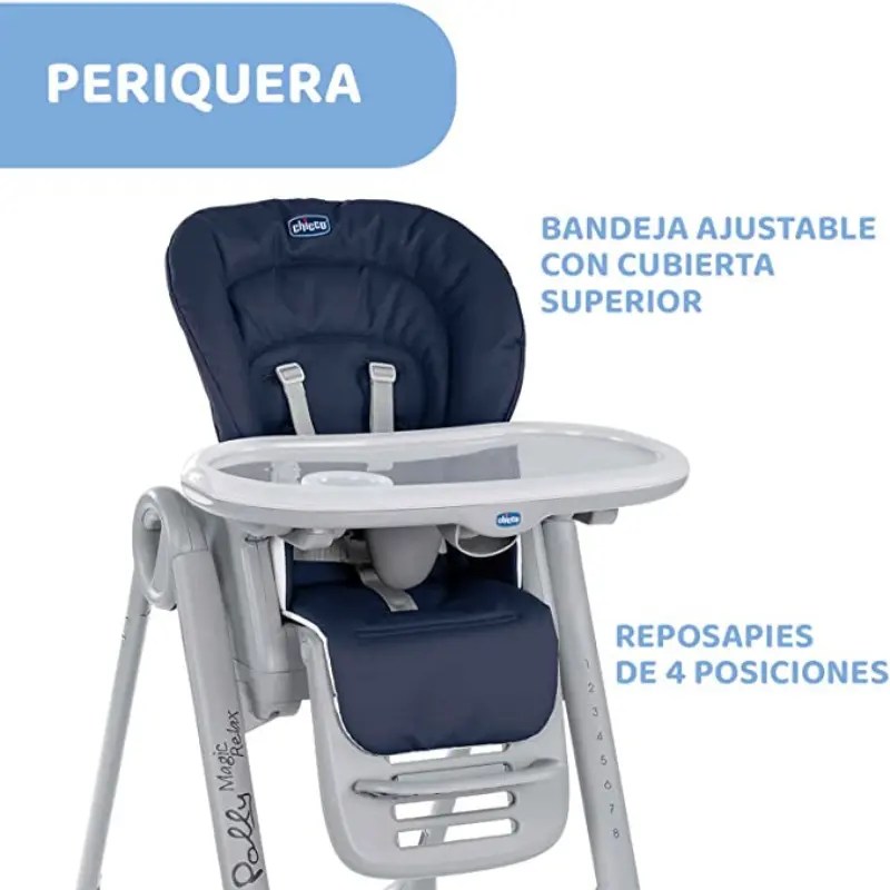 Chaise haute Polly Magic Relax Graphite – CHICCO