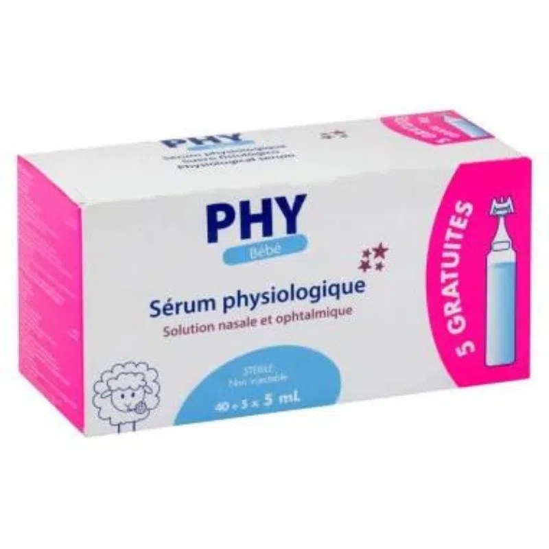 Sérum physiologique 40x5ml + 5 Unidoses gratuites – Gilbert