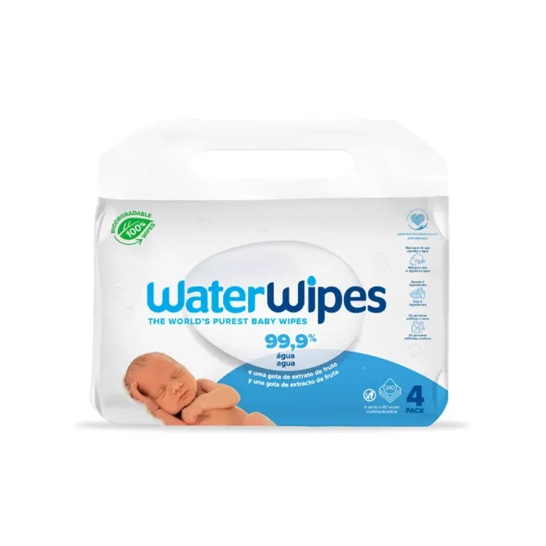 lingettes bebe 4×60 unite – Waterwipes
