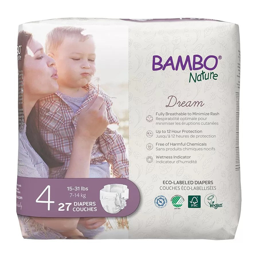 Bambo Nature – Couches Écologiques Taille 4 (7-14 kg)