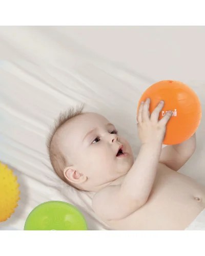 Ludi 3 Balles Sensorielles Jaune Vert Orange 6m+