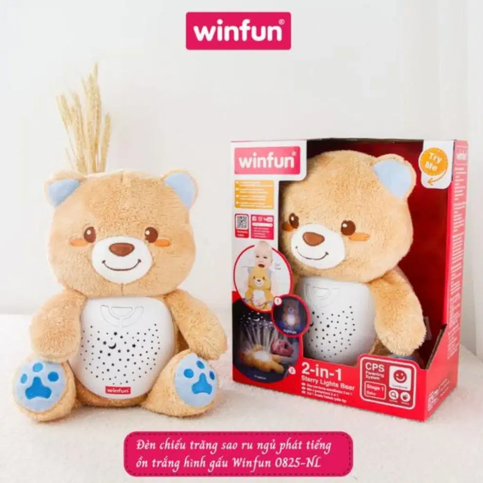 Winfun 2 en 1 Veilleuse Ourson Étoilé