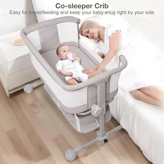Berceau Cododo avec Rangement et Moustiquaire – Gris