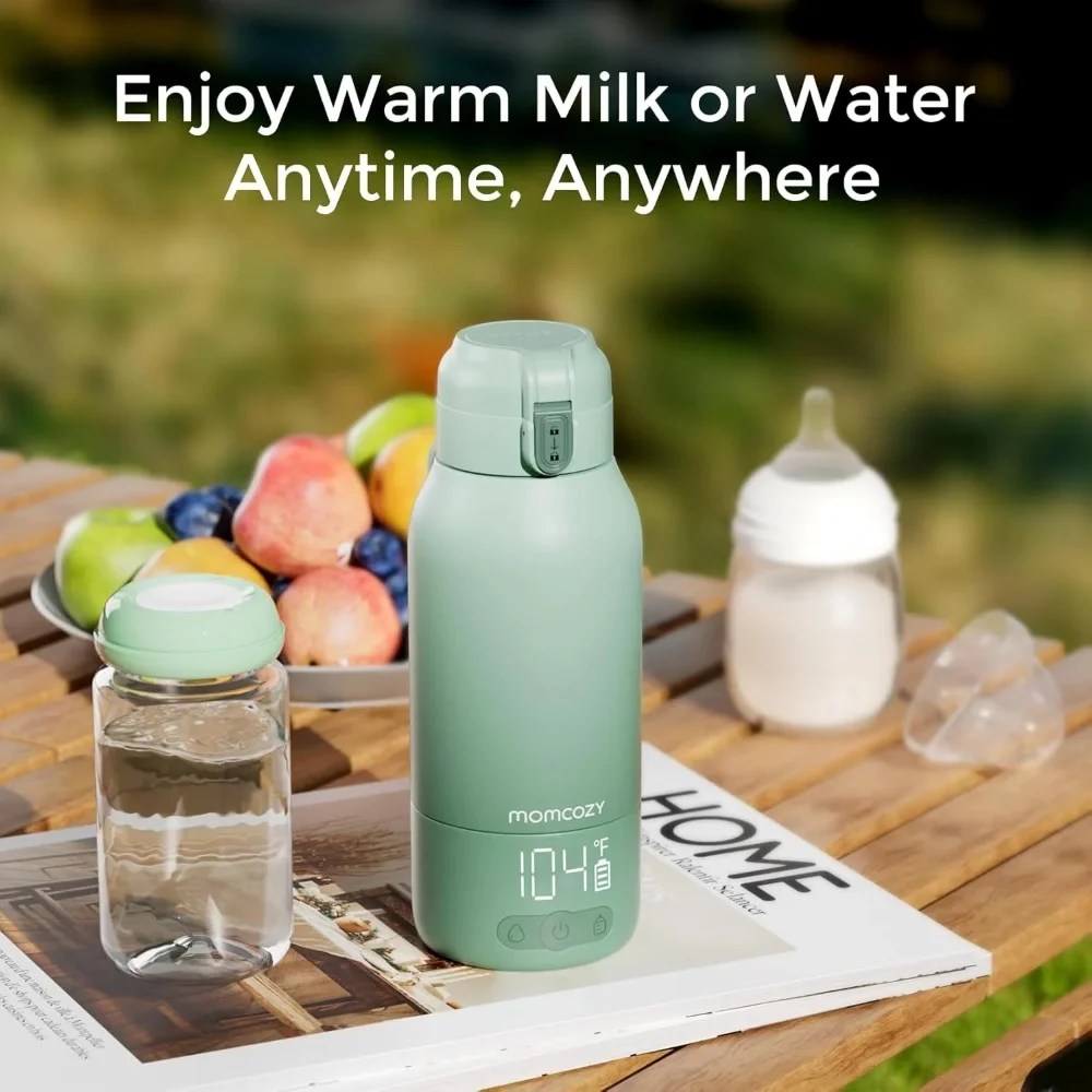 Chauffe biberon portable 2en1 eau et lait maternel Momcozy