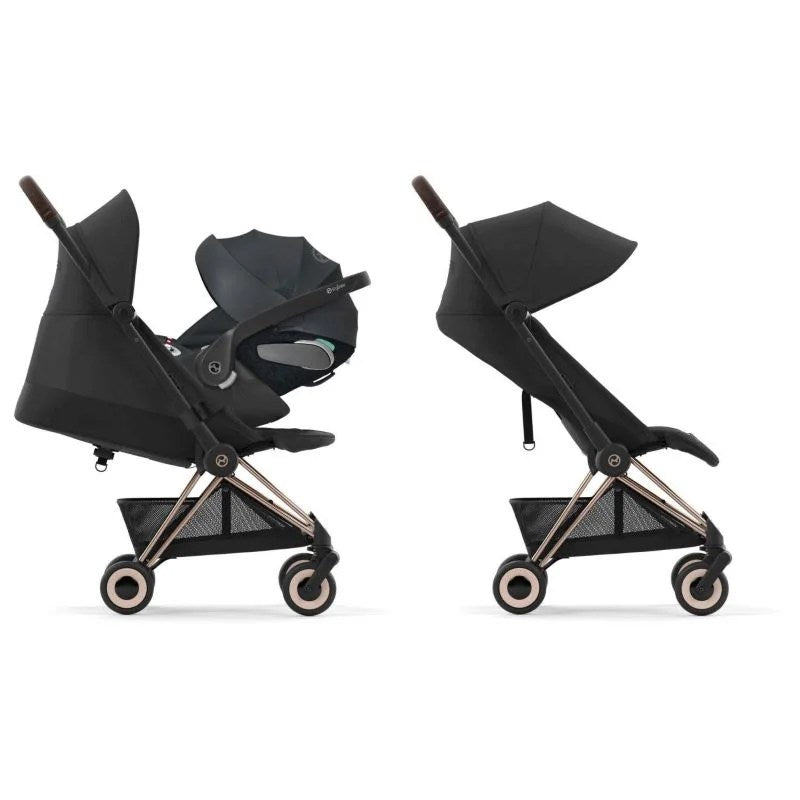 Poussette Coya Rose Gold Leaf Green Cybex