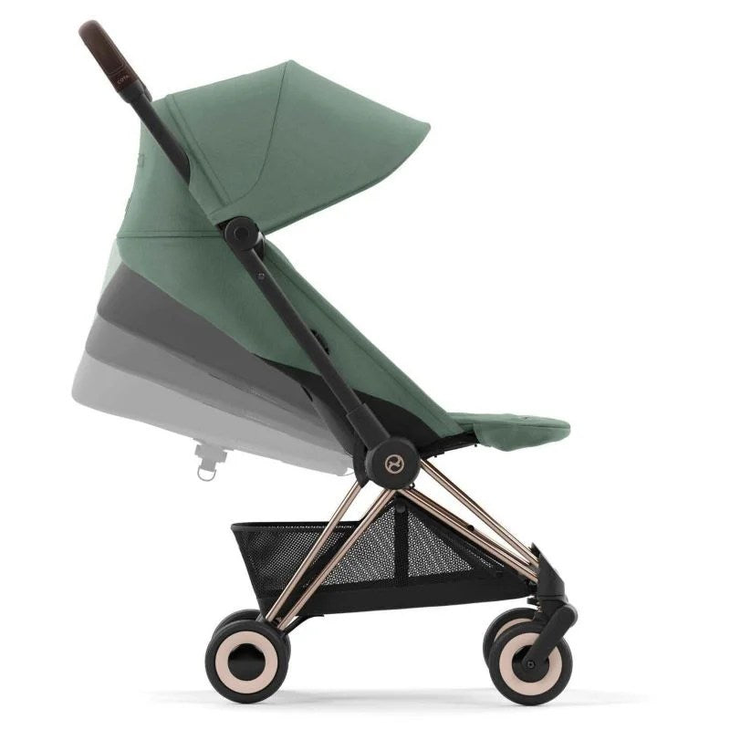 Poussette Coya Rose Gold Leaf Green Cybex