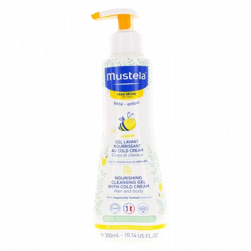 Gel lavant nourrissant au cold cream 300 ml Mustela