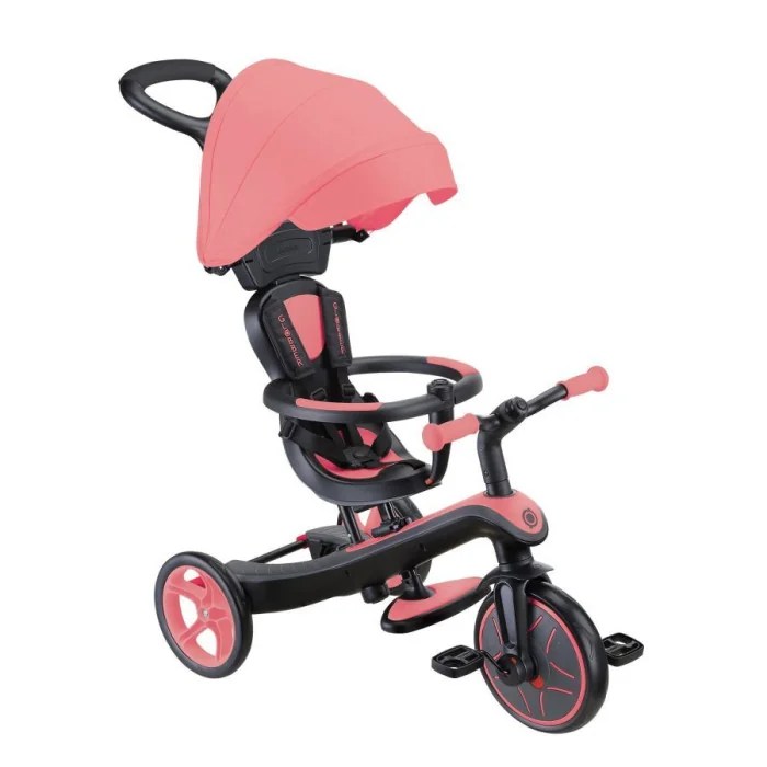 Tricycle Évolutif 4-en-1 Globber EXPLORER Rose