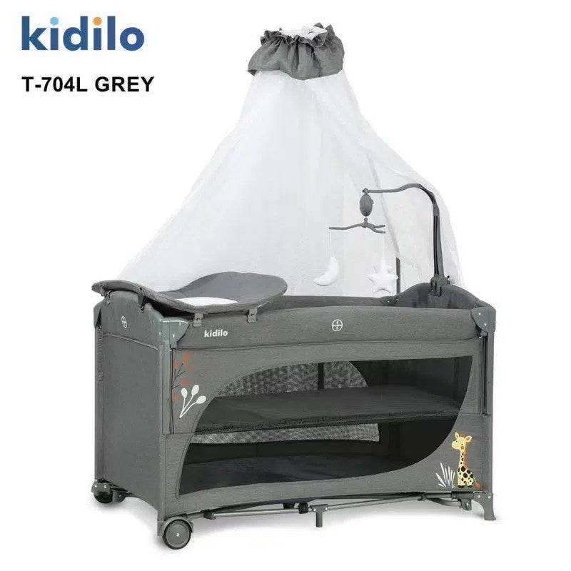 Lit Parc Cododo T-704L Kidilo – Multifonction naissance à 4 ans