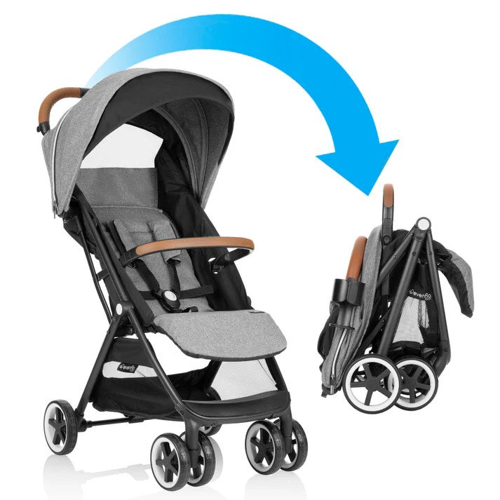 POUSSETTE DE VOYAGE LÉGÈRE AUTO-PLIANTE OTTO – EVENFLO