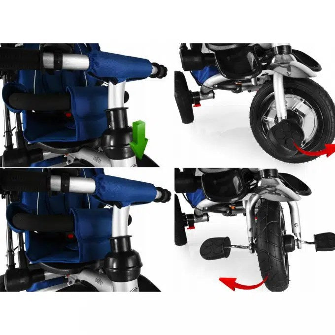 Tricycle Poussette Pliable Multifonction