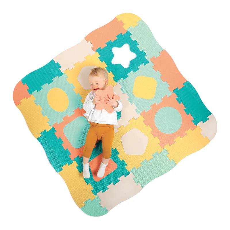 Tapis dalles géométrique pastel – LUDI