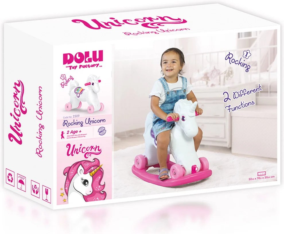Ma Licorne à Bascule et Roulettes 2 en 1 – Dolu
