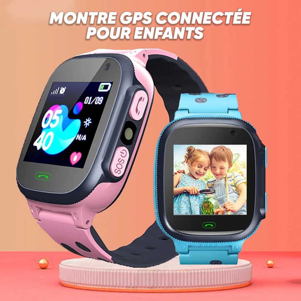 Montre connectée avec GPS-bleu