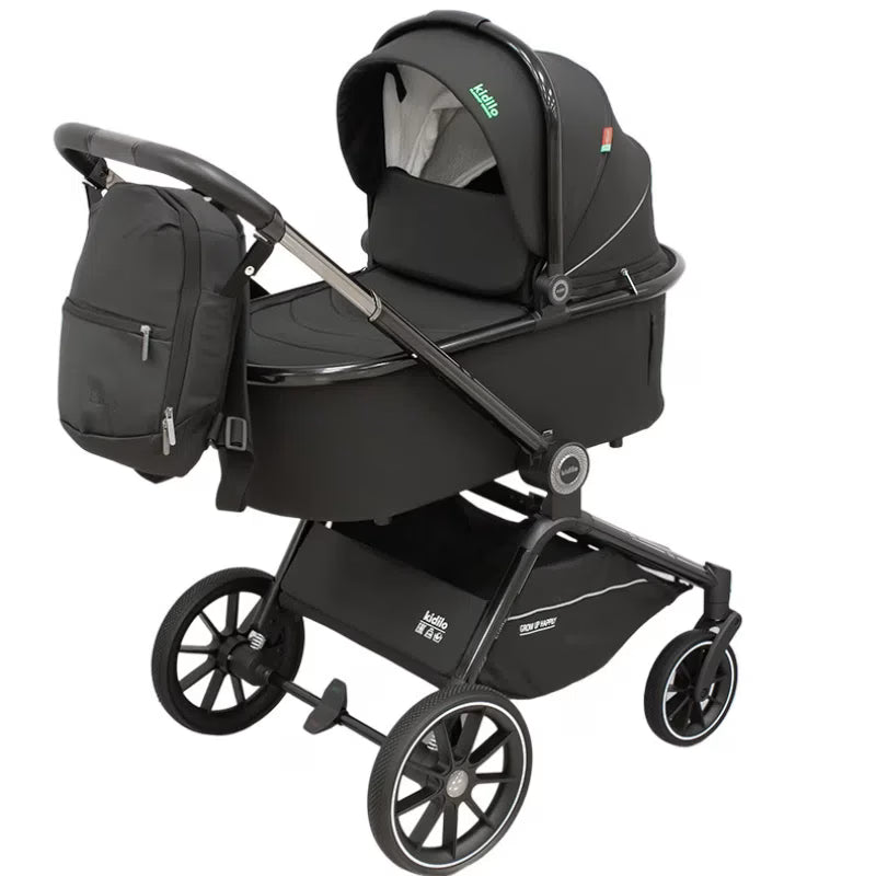 Poussette 3en1 beige Kidilo S008