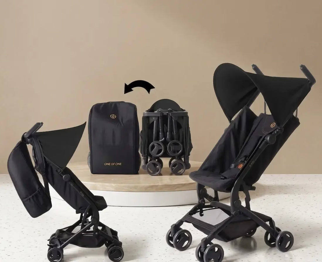 Poussette Burbay Original One of One – Ultra-Légère 5.5kg – Black