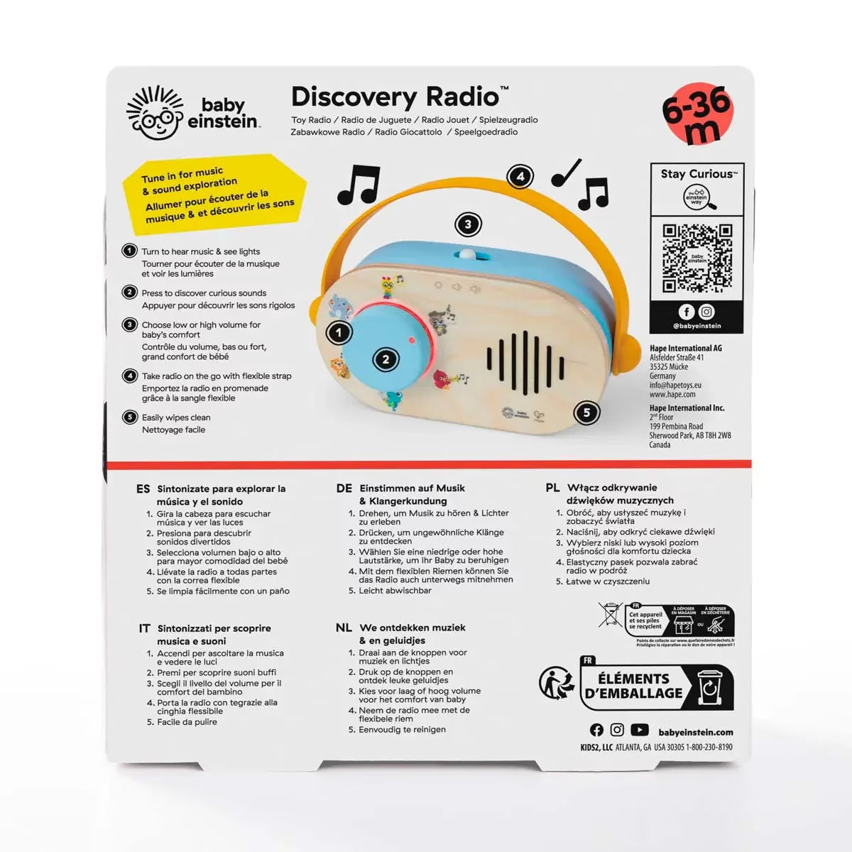 Radio Discovery FM Bébé Einstein Hape
