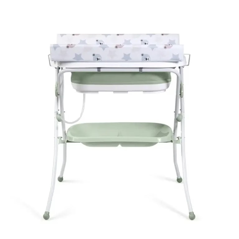 Baignoire Zoe pliable avec table à langer – Verte – Innovaciones MS
