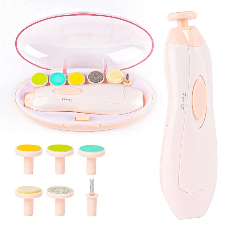 Coupe-ongles pour bébé avec lumière – rose