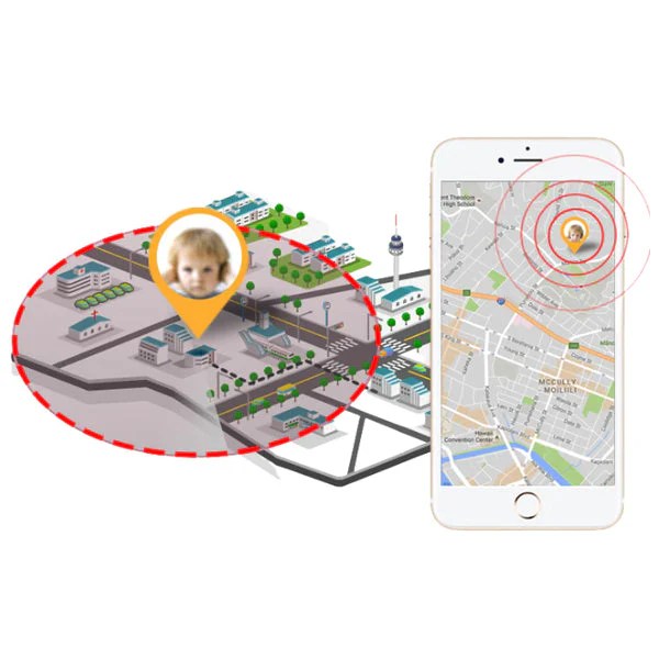 Montre connectée avec GPS-bleu