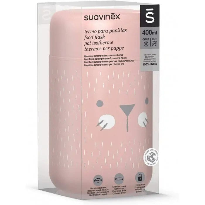 Suavinex Thermos pour soupe et compote 400ml – Rose