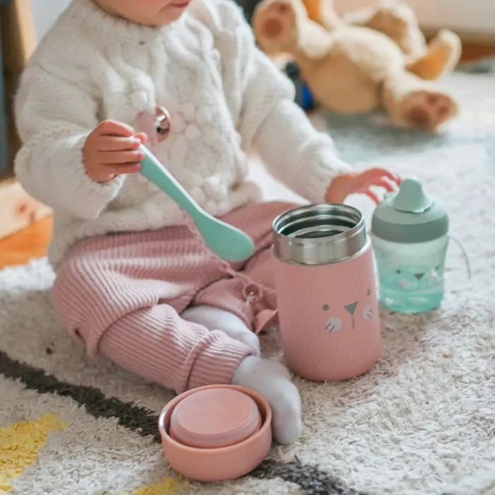 Suavinex Thermos pour soupe et compote 400ml – Rose