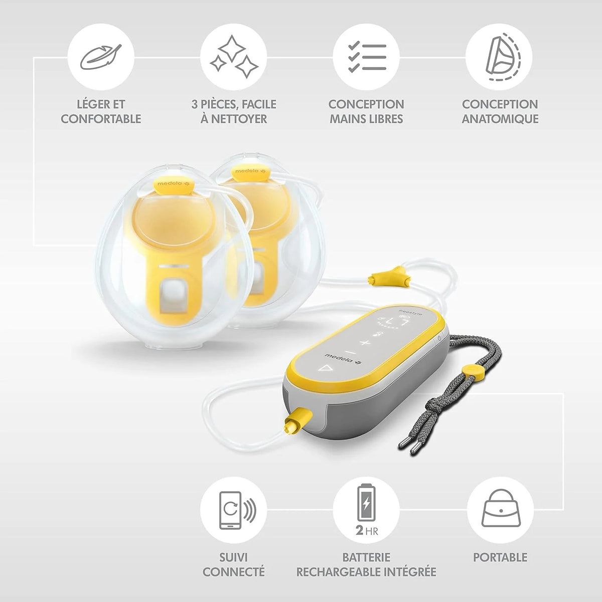 Tire-lait mains libres Freestyle Medela