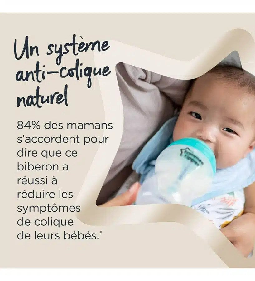 Lot de 2 Biberons Anticholique Avancé 260 ml – Tommee Tippee