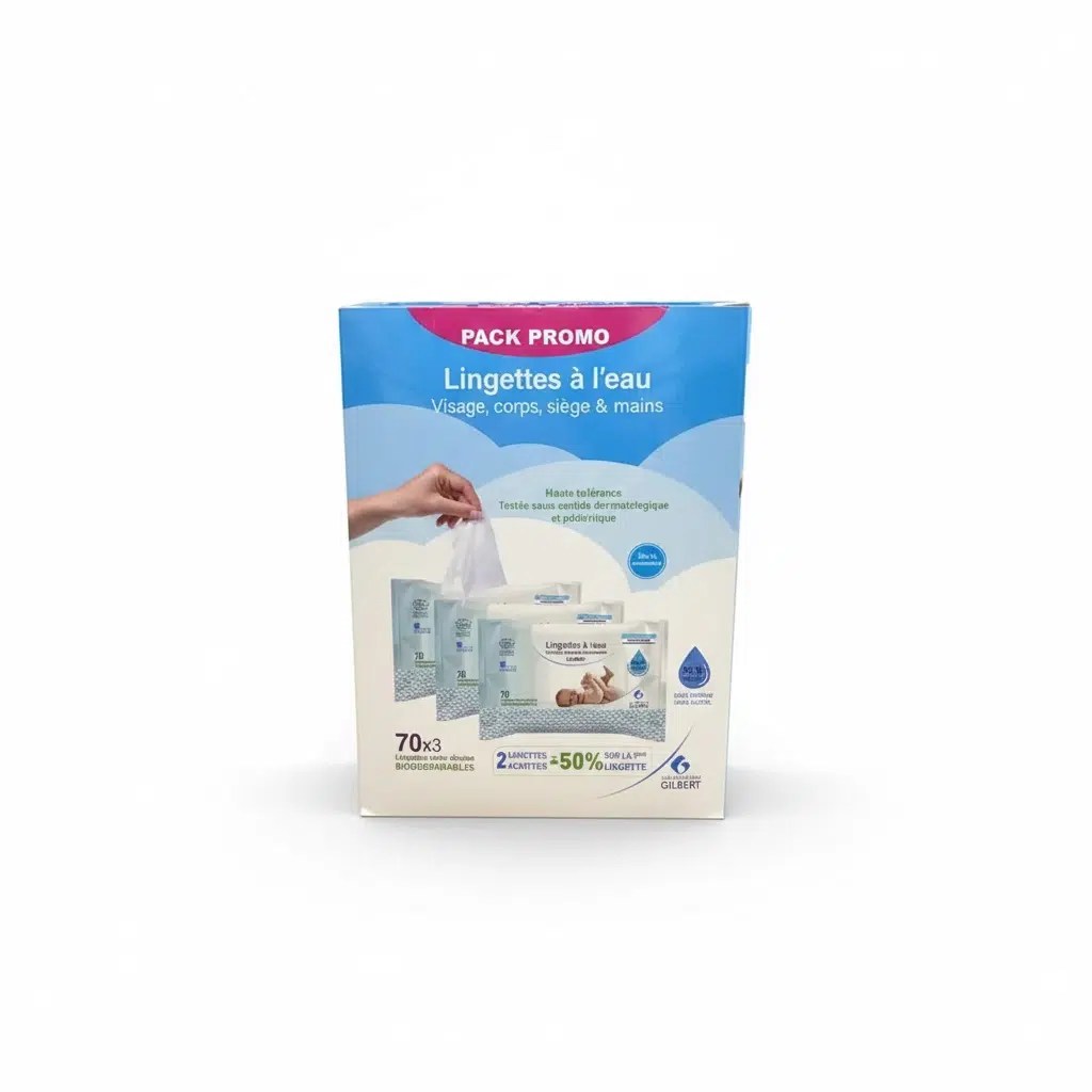 Gilbert Pack Promo Lingettes 3 x 70 Pieces
